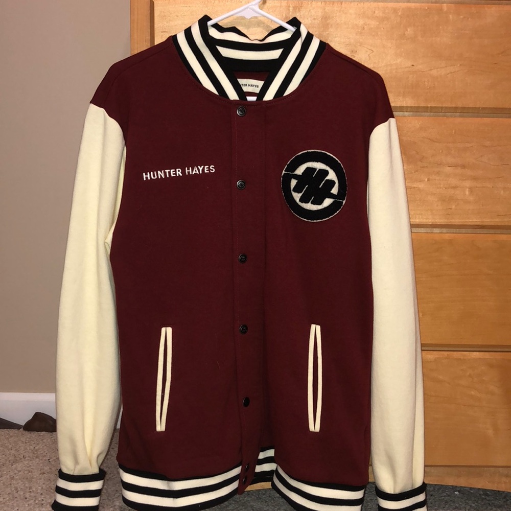 hunter hayes varsity jacket
